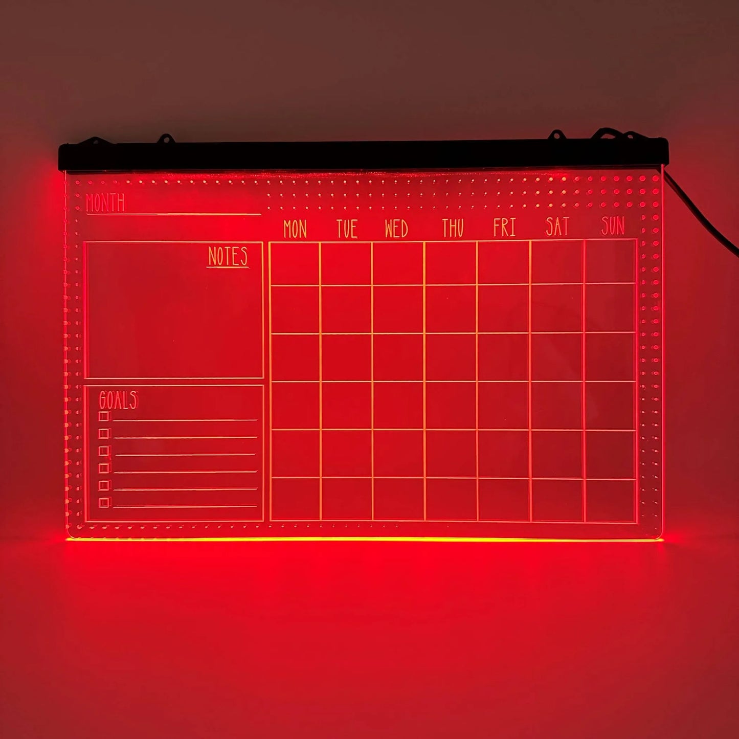 Color Changing LED Calendar Message Board (Hanging) – forebearsdecor.com