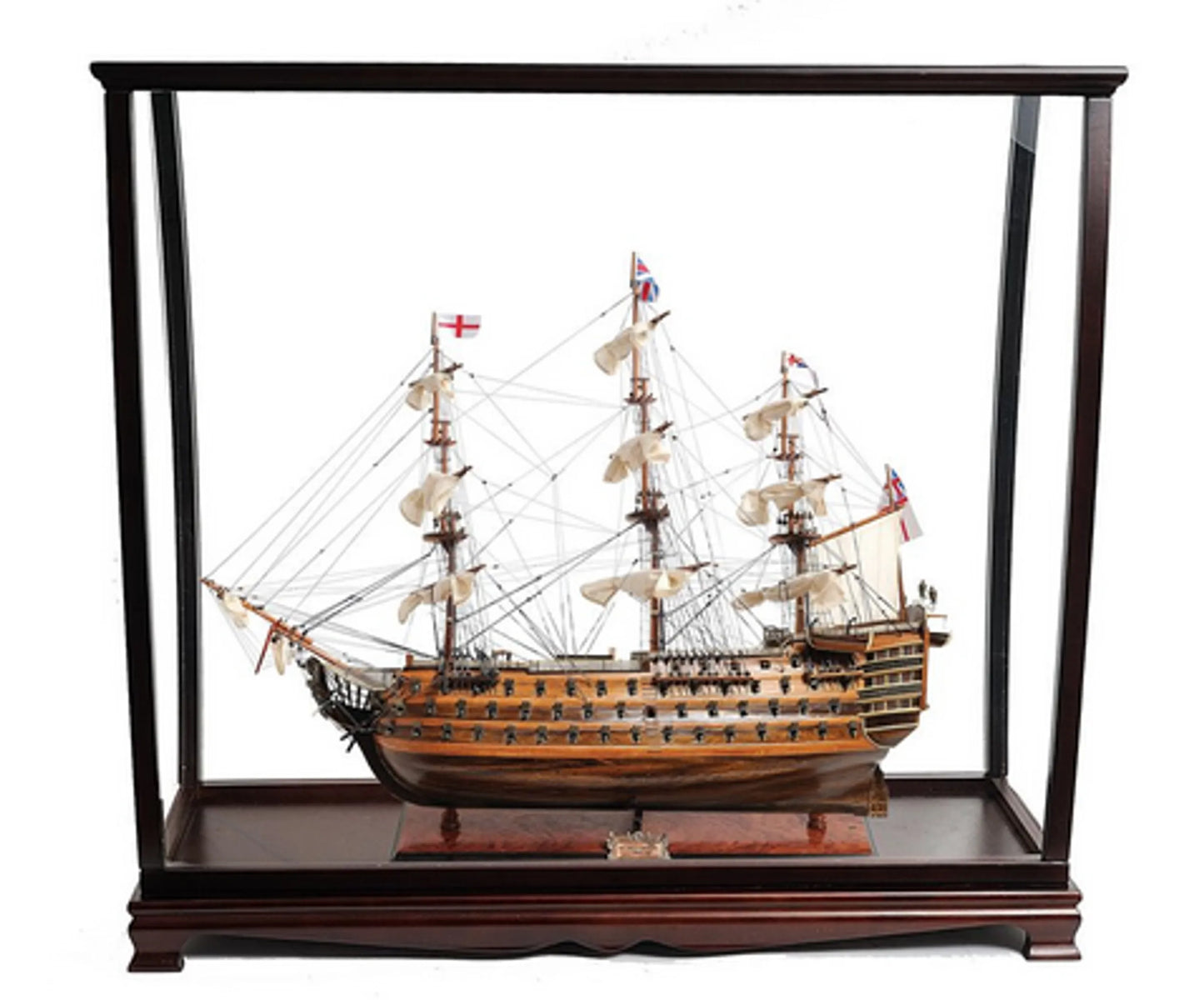 H.M.S. Victory Midsize-Scaled Model Ship with Display Case ...